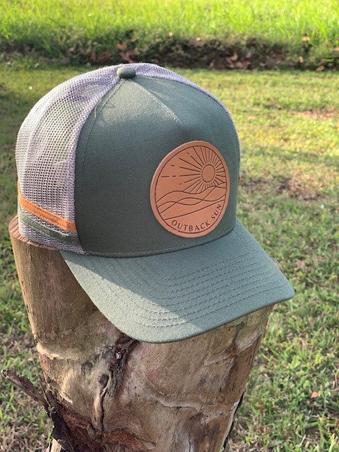 Outback Sun Cap - Khaki Green