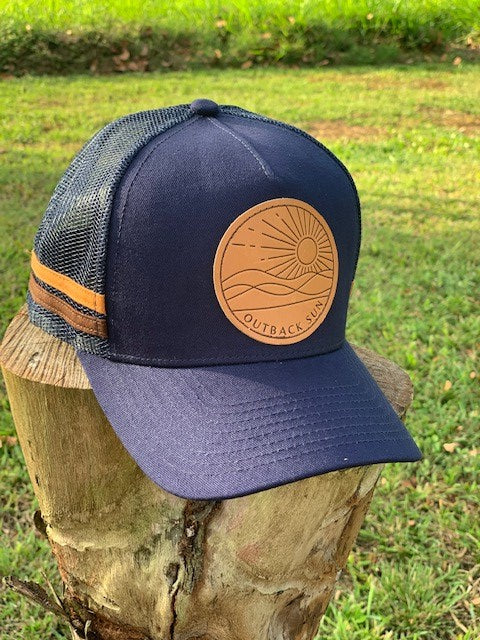 Outback Sun Cap - Navy Blue