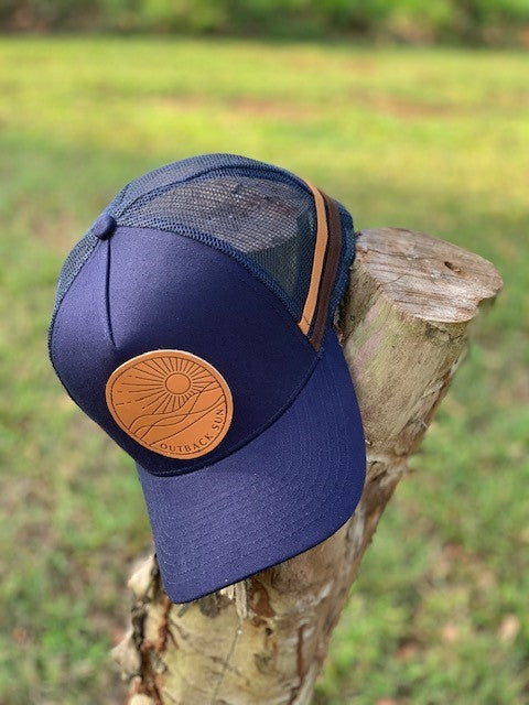 Outback Sun Cap - Navy Blue